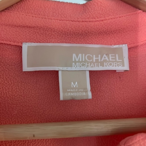 Michael by Michael Kors salmon colours blouse size Medium - Picture 2 of 3